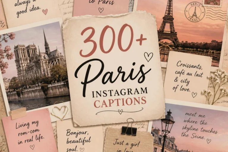 Paris Instagram Captions